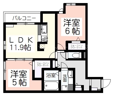 トリシアクレール-3の間取り