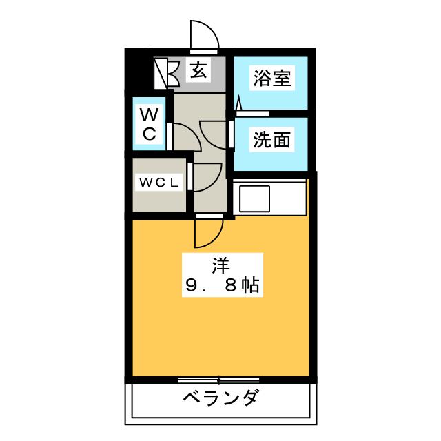 アイユー河田　Ａ棟の間取り