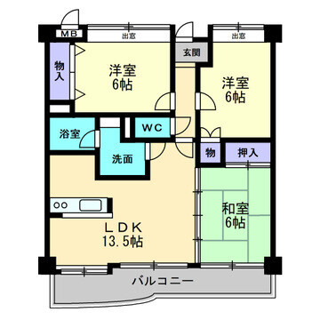 レジデンスマサノー３の間取り