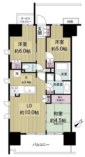 ルフォン町屋ブランシエラの間取り