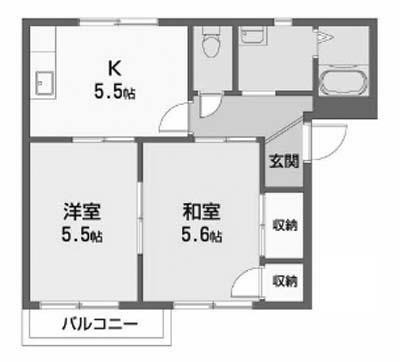 ドミール竹原の間取り