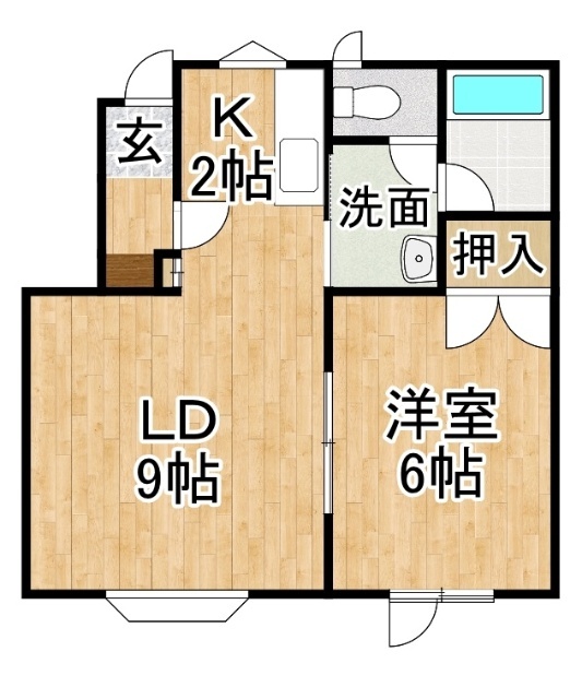 リバーサイド１（大樹町）の間取り