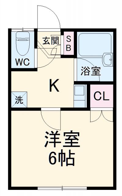 プロムナード生麦Ｂの間取り