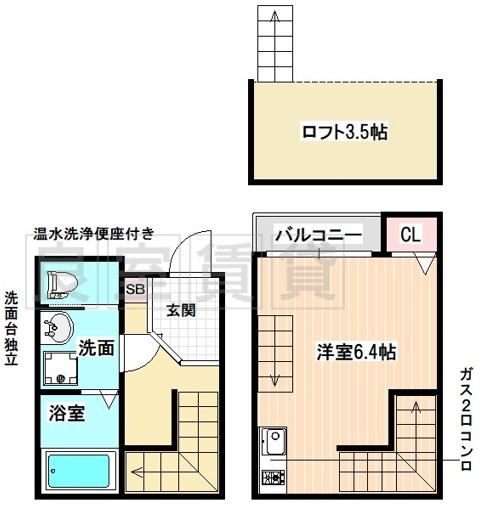 名古屋市昭和区白金のアパートの間取り