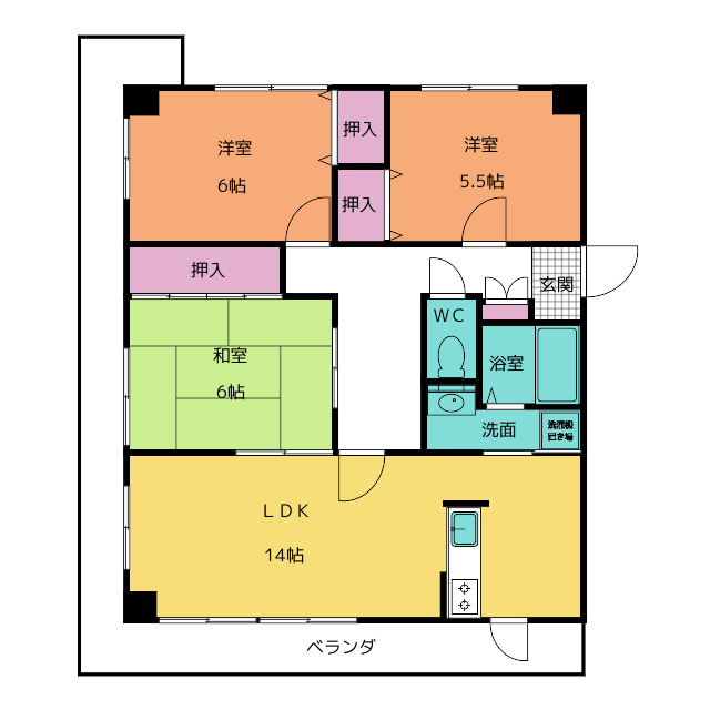 グランメール香久山の間取り