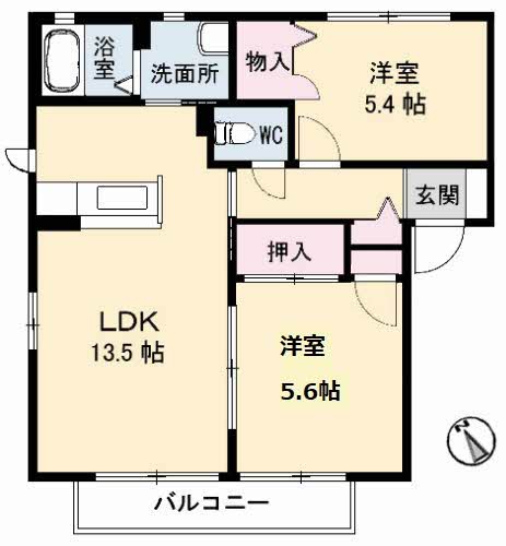 シャーメゾン際波　A棟の間取り