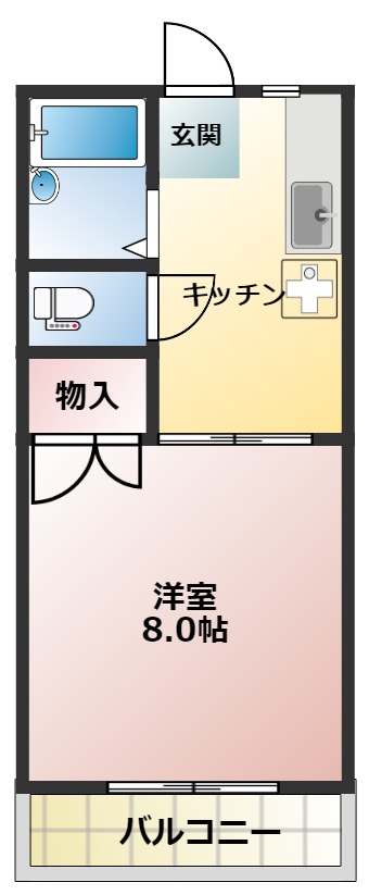 桜マンションの間取り