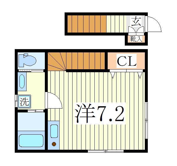 我孫子市天王台のアパートの間取り