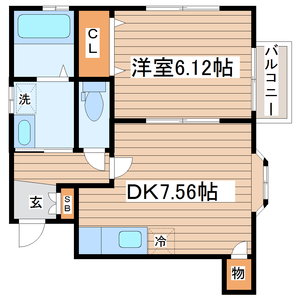 セレーノ中倉の間取り