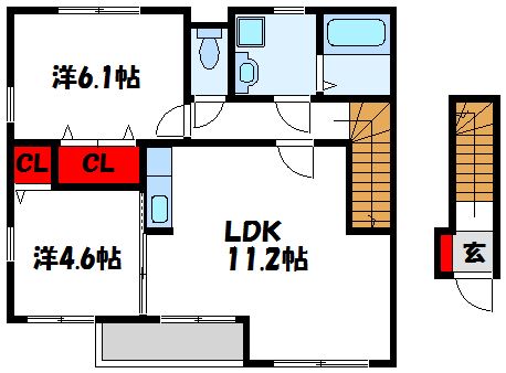 コンフォート下府の間取り