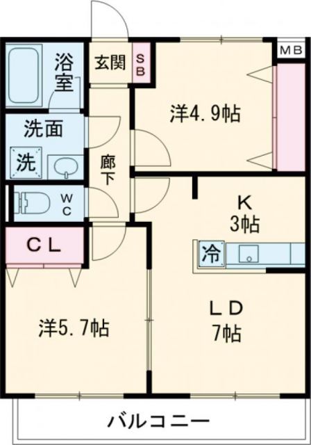 フィオーレスパッチオの間取り