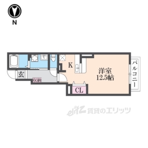 甲賀市水口町山のアパートの間取り