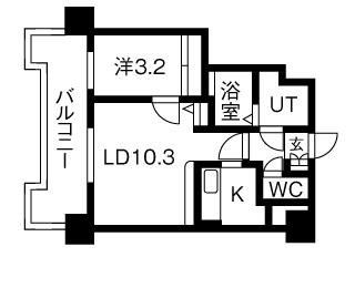 ＵＵＲコート札幌北三条の間取り