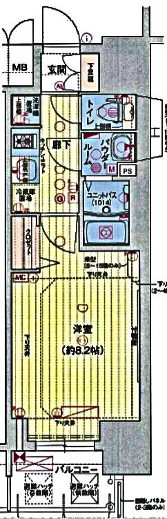 プレサンス丸の内アデルの間取り