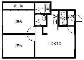 文西ハイツの間取り