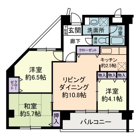 ハルセン武蔵小杉の間取り