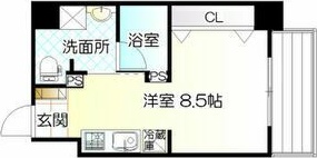 【大阪市阿倍野区阪南町のマンションの間取り】