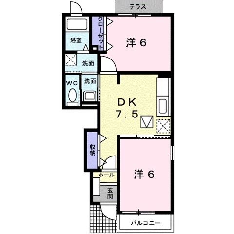 【Ａｎｎｉｖｅｒｓａｒｙ弐番館の間取り】