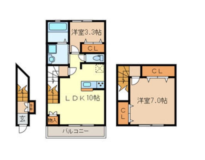 エスト野口町の間取り