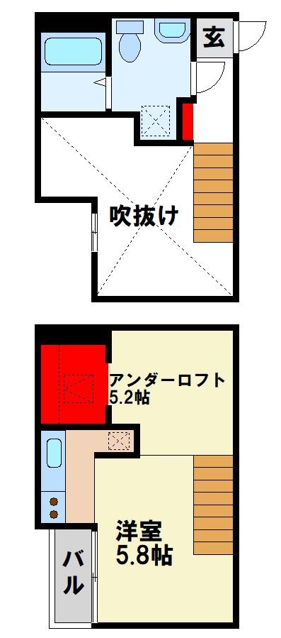 ショコラハウス二日市駅前の間取り