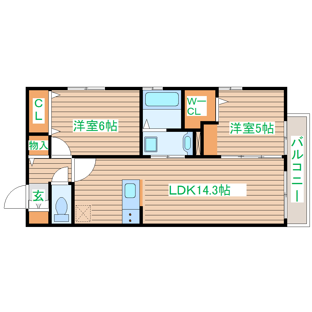 オハナなないろの里の間取り