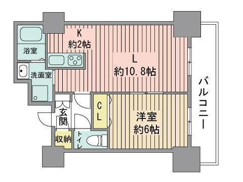 ティアラタワー中島倶楽部の間取り