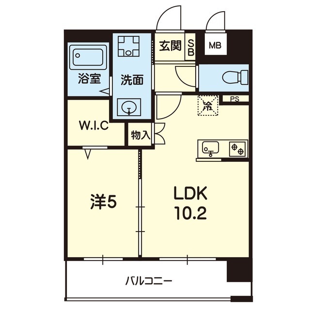 CHAINON春日EASTの間取り