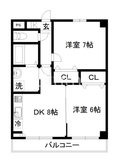 サンローラン吉祥院の間取り