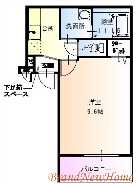 【堺市北区奥本町のアパートの間取り】