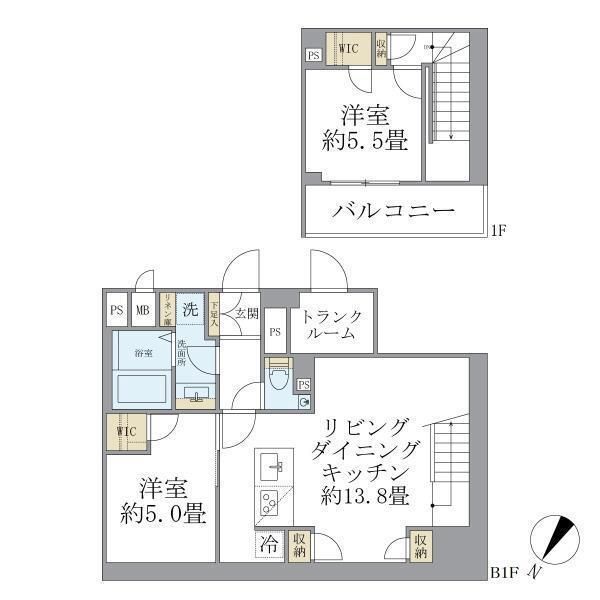 コンポジット渋谷初台の間取り