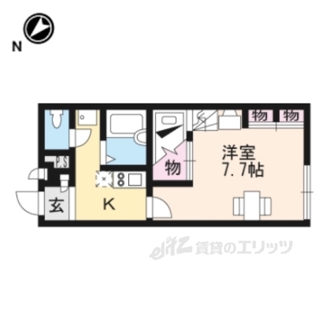 彦根市西今町のアパートの間取り