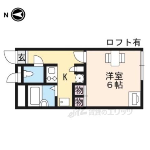 東近江市小脇町のアパートの間取り