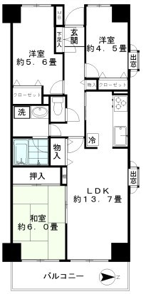 ジュネスの間取り