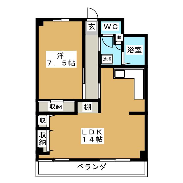 金沢中央サンハイツの間取り