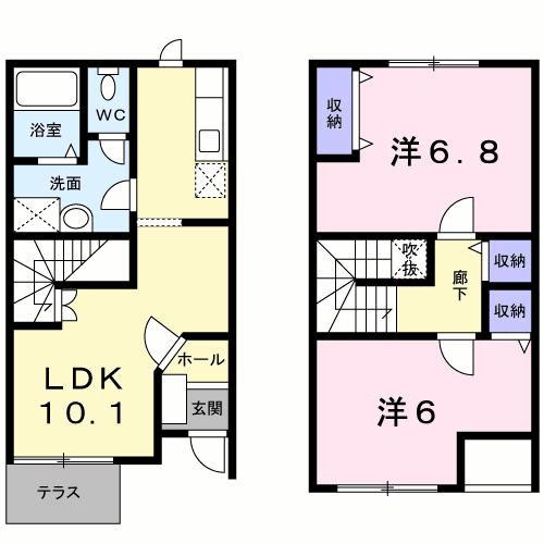 メゾンＹＵＭＩＳＡの間取り