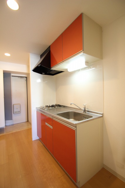 キッチン　写真は別号室のものです。