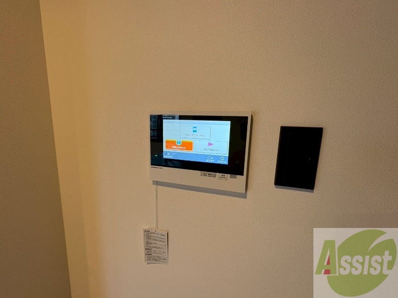 セキュリティ　モニタ付インターホンでセキュリティ面も安心です。