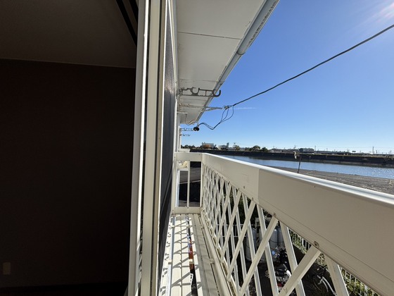 バルコニー　物干し