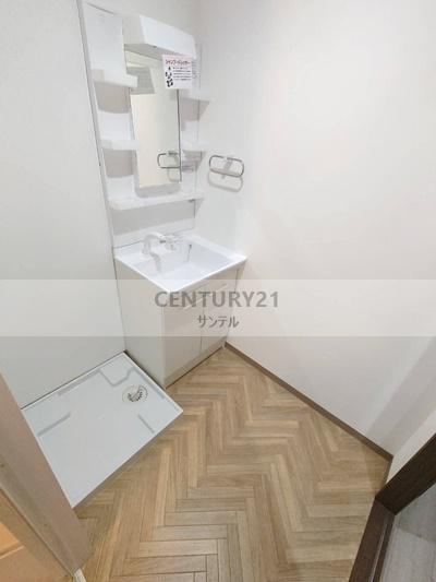 洗面設備　建築中