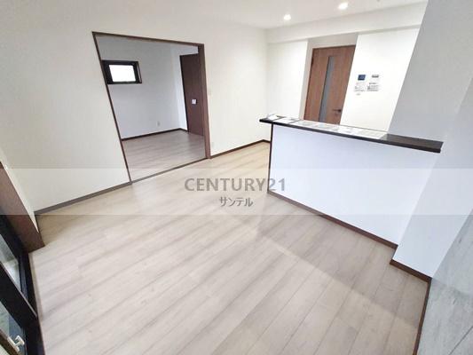 居室・リビング　建築中