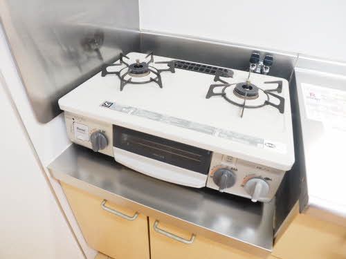 その他　グリル付き３口コンロ