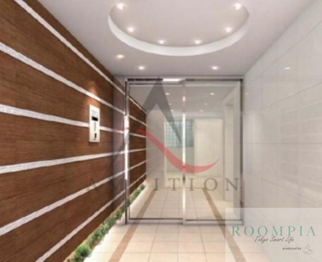 ロビー　プレミアムキューブ都立大学エムオーのロビー