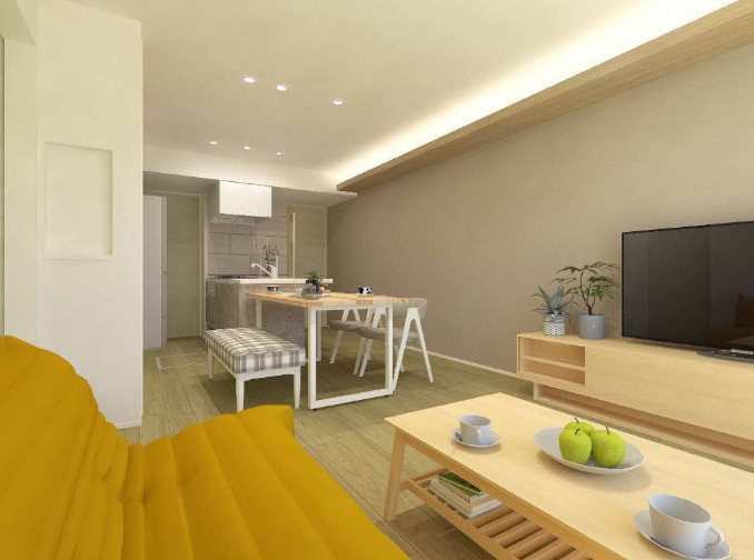 居室・リビング　パース