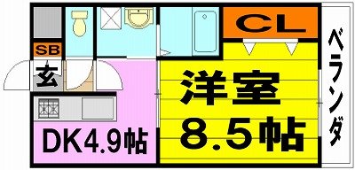 阪急箕面線 桜井駅 徒歩15分 2階建 築17年の間取り写真