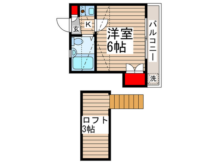 ジンハイツ東船橋の間取り写真