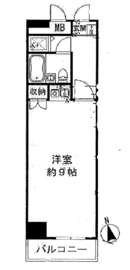 ＪＲ総武線 浅草橋駅 徒歩5分 10階建 築34年の間取り写真
