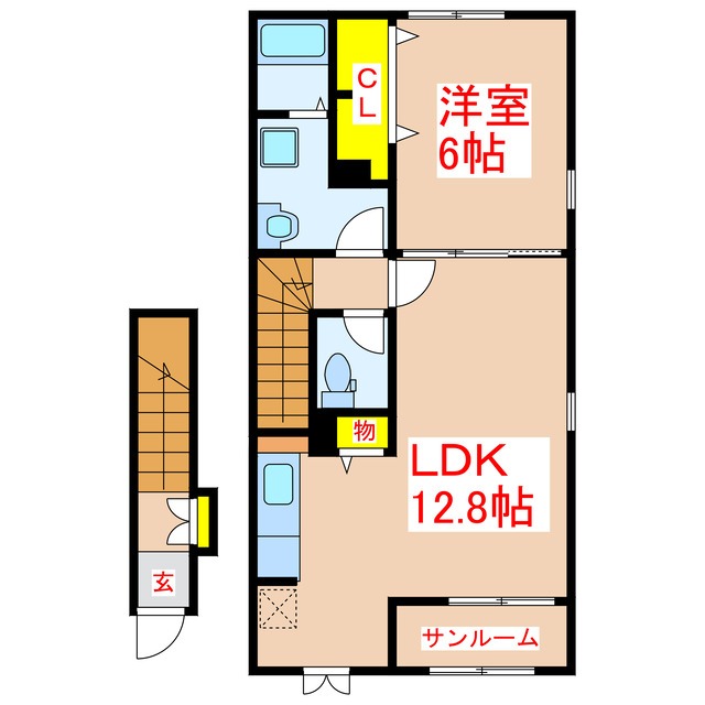 カーサ平松の間取り写真