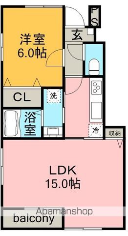 アンプルール リーブル ゴールドクレストの間取り写真