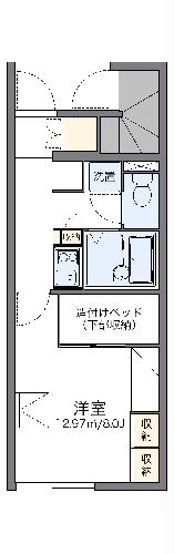 レオパレス中央西の間取り