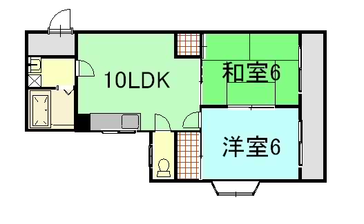 ハイツ河本の間取り